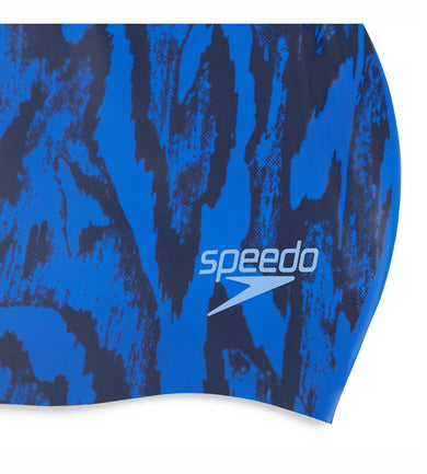 Women's Printed Long Hair Swim Caps -Violet  &  Ecstatic_4