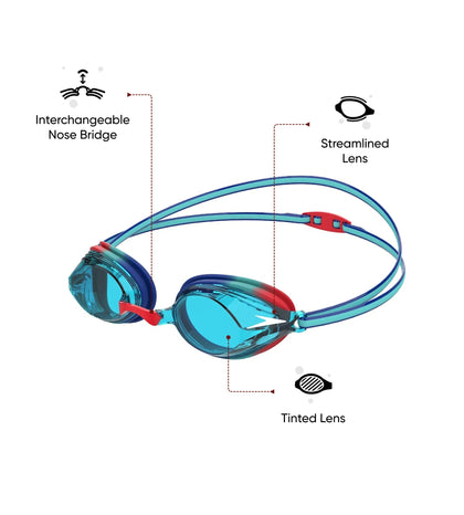 Unisex Junior Vengeance Tint-Lens Goggles - Blue & Red