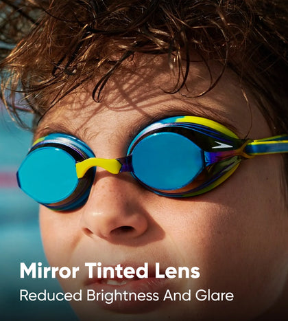 Unisex Junior Vengeance Mirror Clear-Lens Goggles - Green & Blue