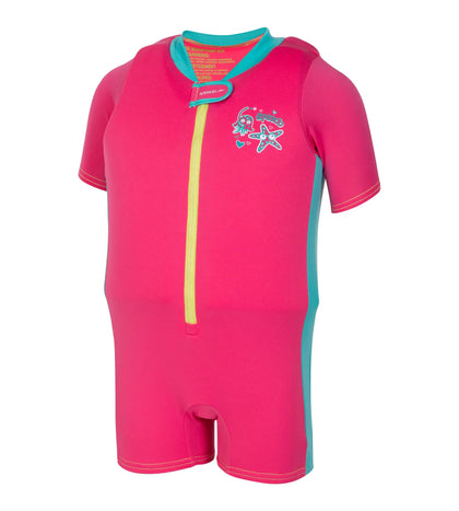 Tots Sea Squad Float Suit - Vegas Pink & Bali Blue