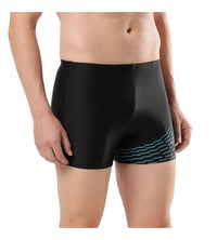 Men's Endurance Medley Logo Aquashort - Black  &  Aquarium_2