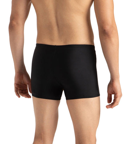 Men's Endurance 10 Medley Logo Aquashort - Black & Mandarin Peel