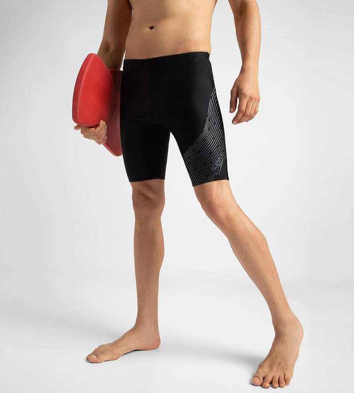 Men's Endurance 10 Medley Logo Jammer - Black & Usa Charcoal