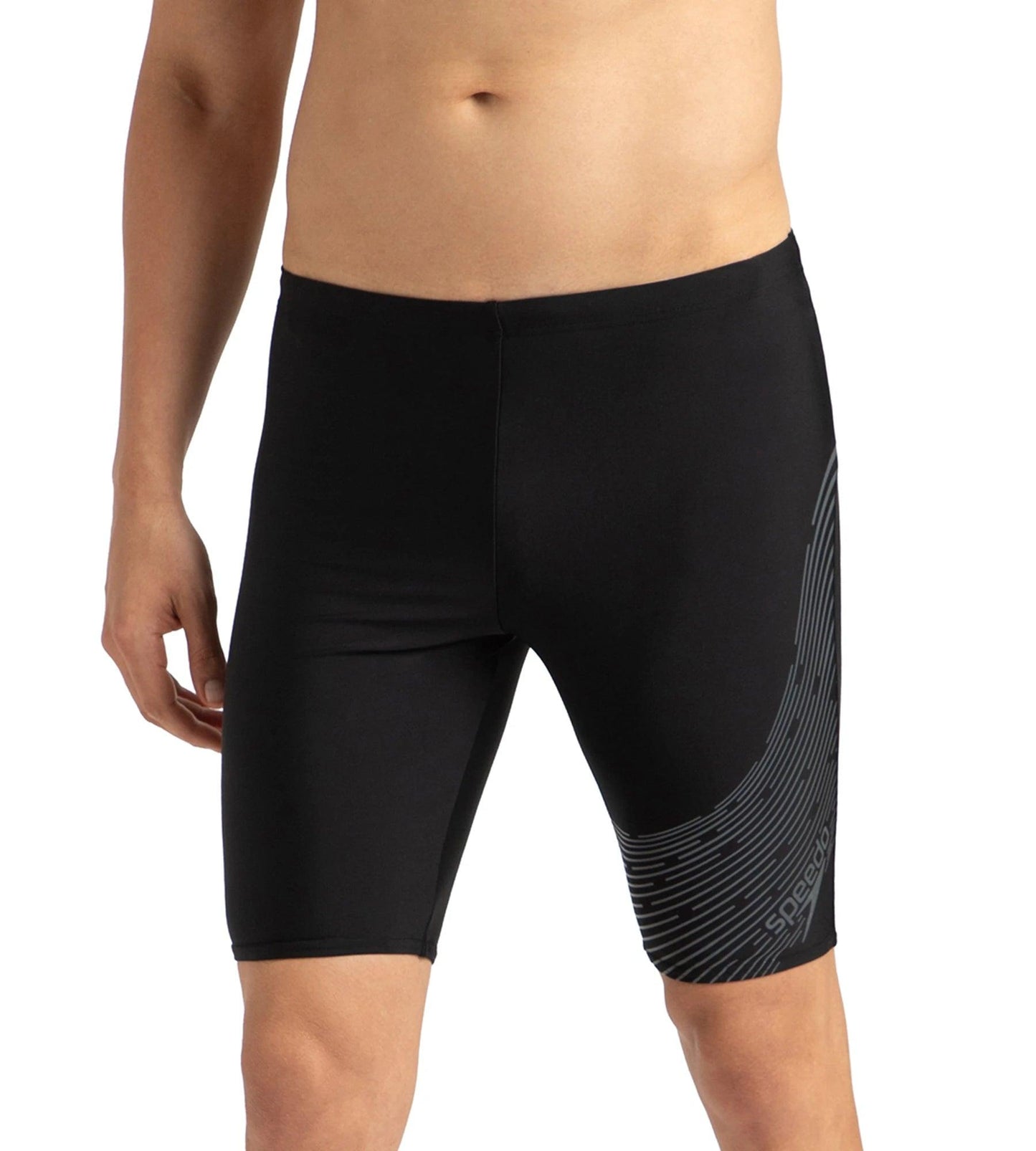 Men's Endurance 10 Medley Logo Jammer - Black & Usa Charcoal