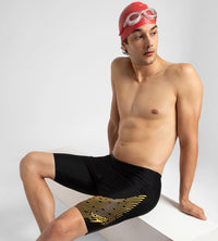 Men's Endurance 10 Medley Logo Jammer - Black & Mandarin Peel