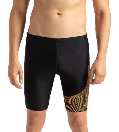 Men's Endurance 10 Medley Logo Jammer - Black & Mandarin Peel