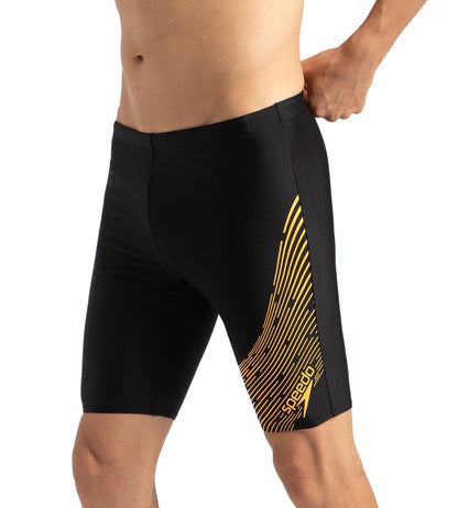 Men's Endurance 10 Medley Logo Jammer - Black & Mandarin Peel