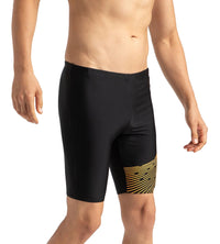 Men's Endurance 10 Medley Logo Jammer - Black & Mandarin Peel