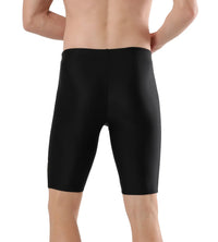 Men's Endurance Medley Logo Jammer - Black & Mandarin Peel_4