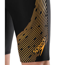 Men's Endurance Medley Logo Jammer - Black & Mandarin Peel_7