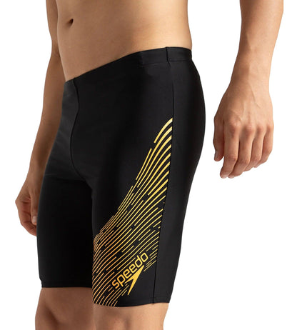 Men's Endurance 10 Medley Logo Jammer - Black & Mandarin Peel