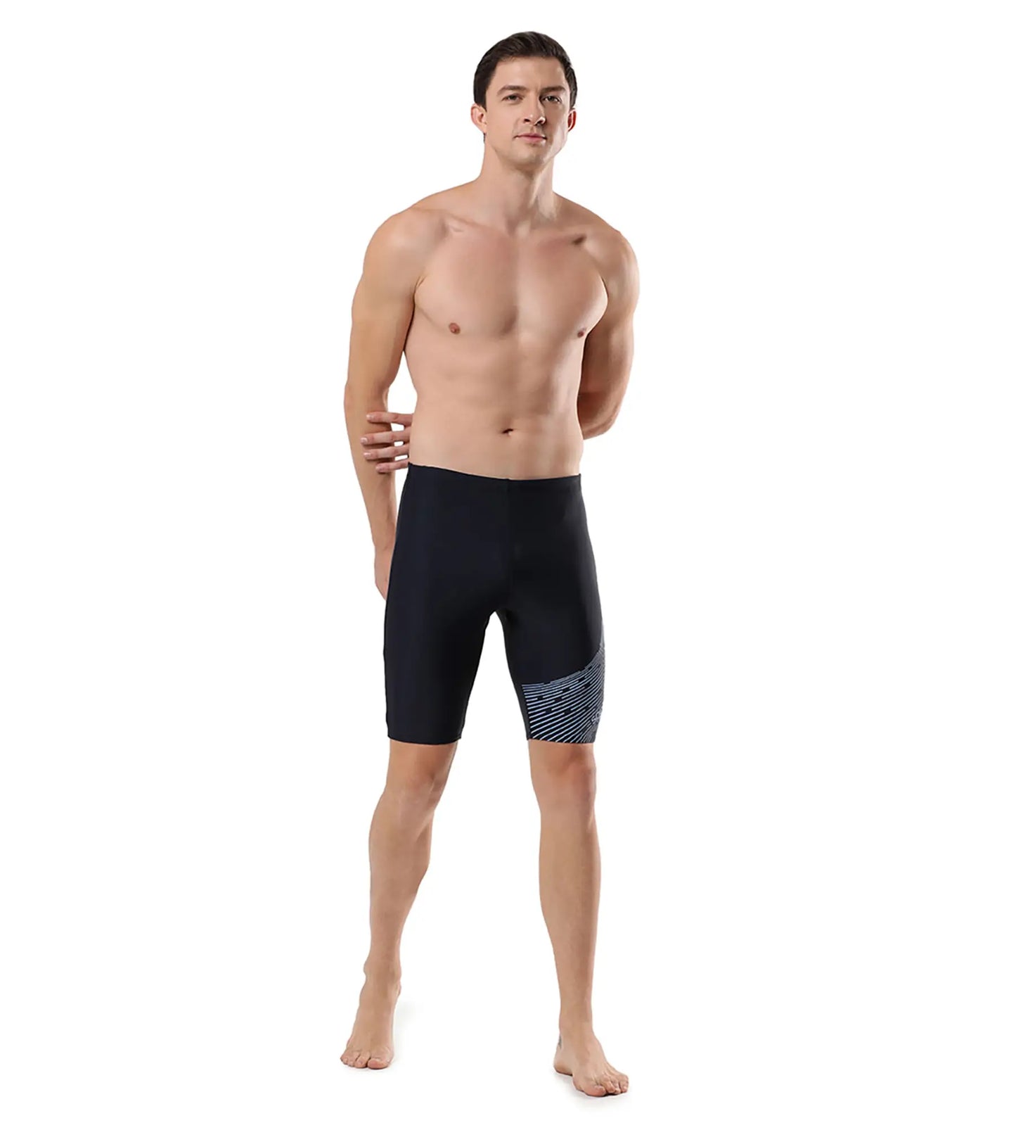 Men's Endurance Medley Logo Jammer - True Navy & Curiousblue_5