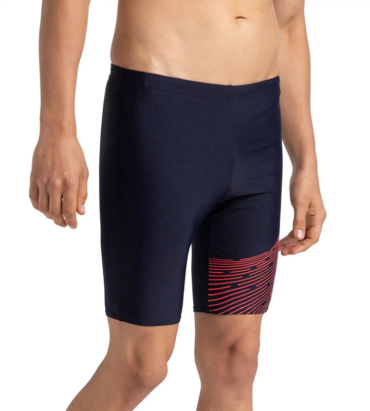 Men's Endurance 10 Medley Logo Jammer - True Navy & Watermelon