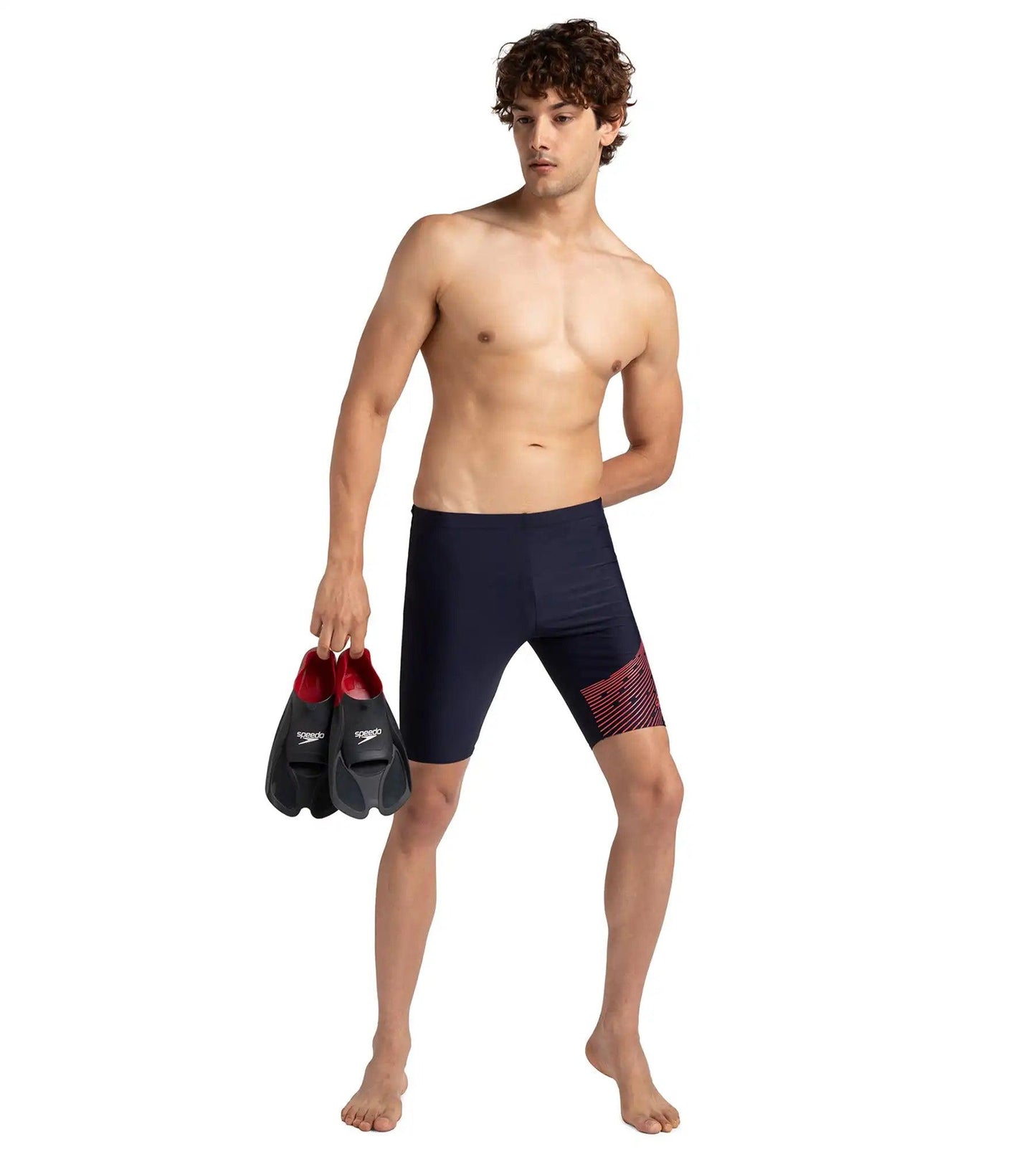 Men's Endurance 10 Medley Logo Jammer - True Navy & Watermelon