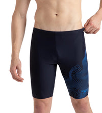 Men's Endurance10 Tide Print Sports Gala Logo Jammer - True Navy & Cobalt Pop