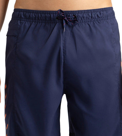 Men's Xpress Lite Sports Printed' Watershorts - Navy & Pure Orange