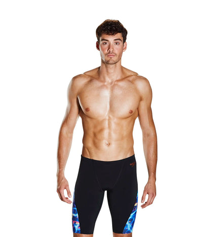 Men's Endurance+ Stromwave Digital Printed Jammer - Black & Violet