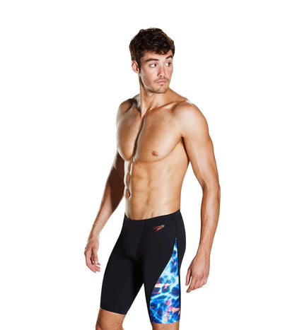 Men's Endurance+ Stromwave Digital Printed Jammer - Black & Violet