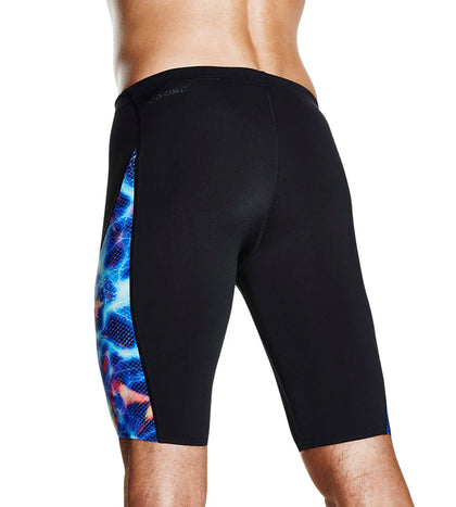 Men's Endurance+ Stromwave Digital Printed Jammer - Black & Violet