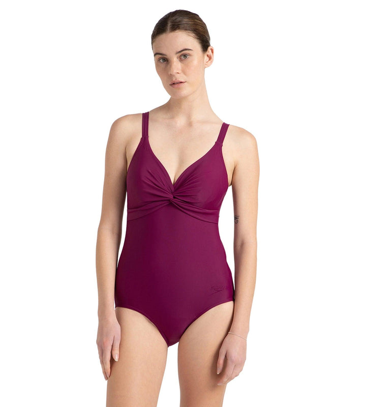 Women's Endurance 10 Brigitte One Piece Swimwear - Deep Plum