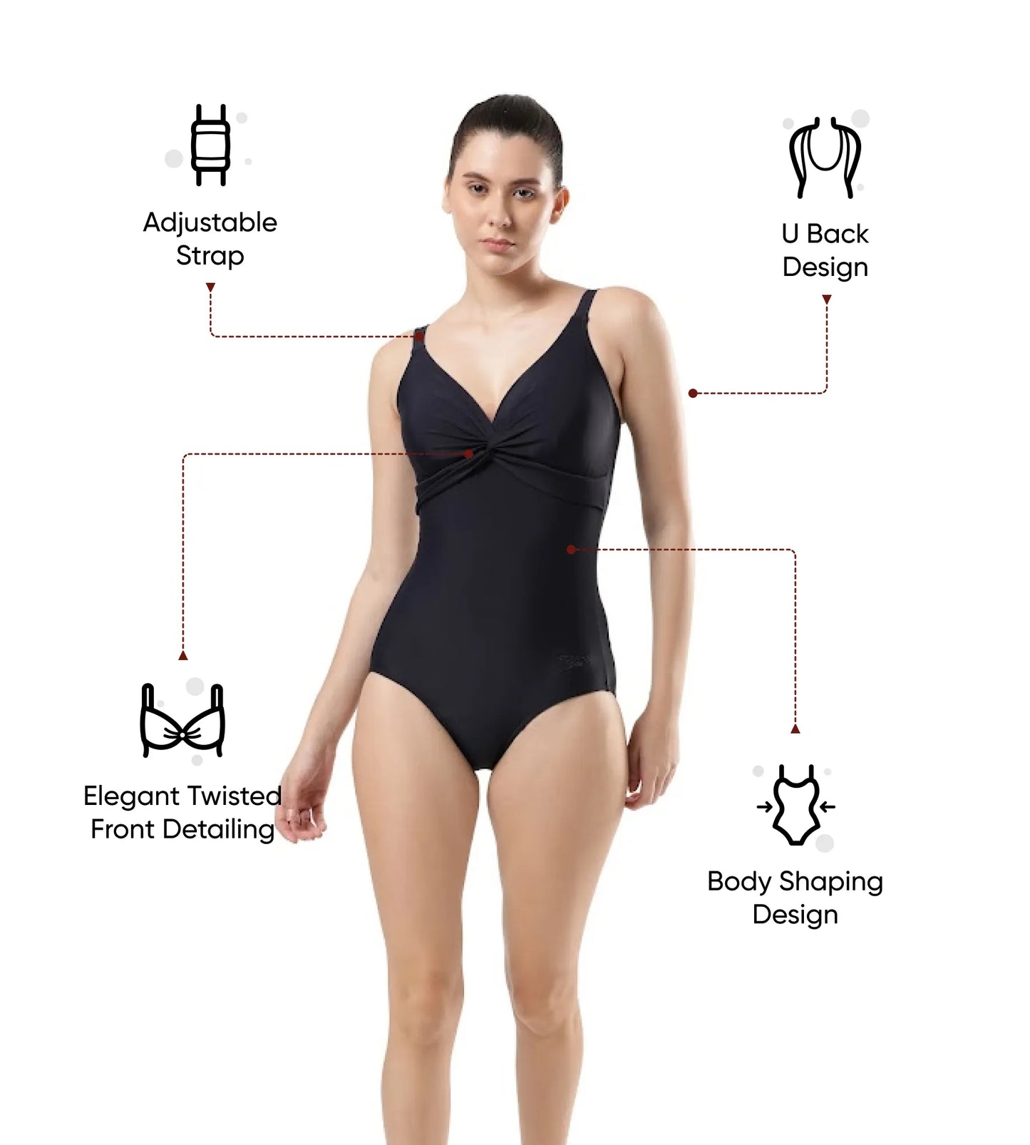 Women's Endurance 10 Brigitte One Piece Swimwear - True Navy