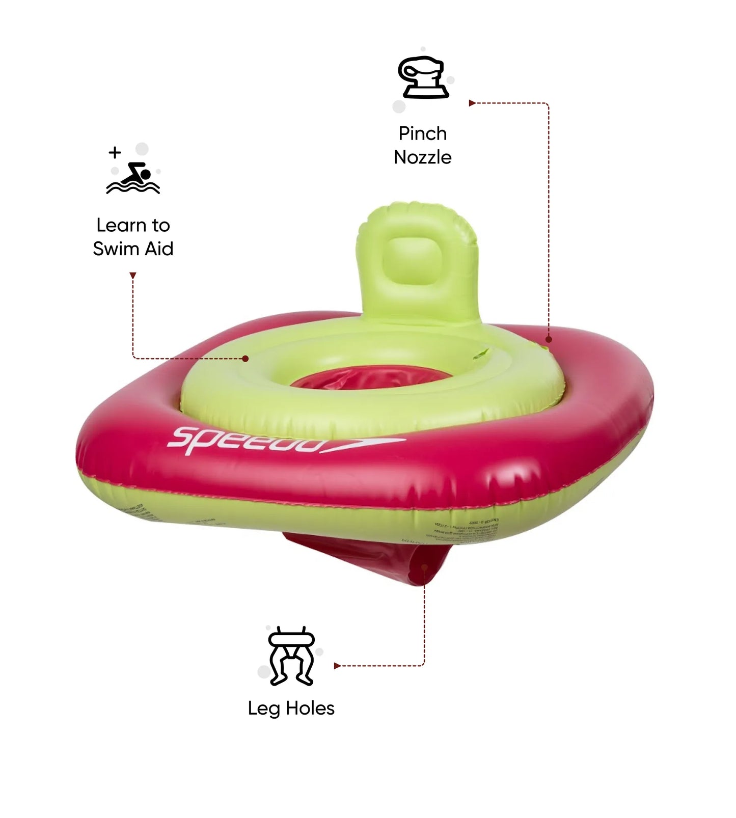 Sea Squad Swim Confidence Swim Seat For Tots (1-2 Years) - Pink