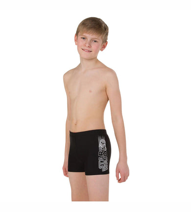 Boy's Star Wars Aquashort - Trooper Logo Black  &  White_3