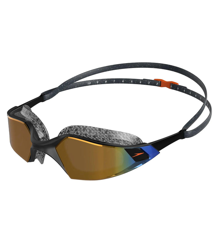 Unisex Adult Aquapulse Pro Mirror Lens Swim Goggles - Black & Gold