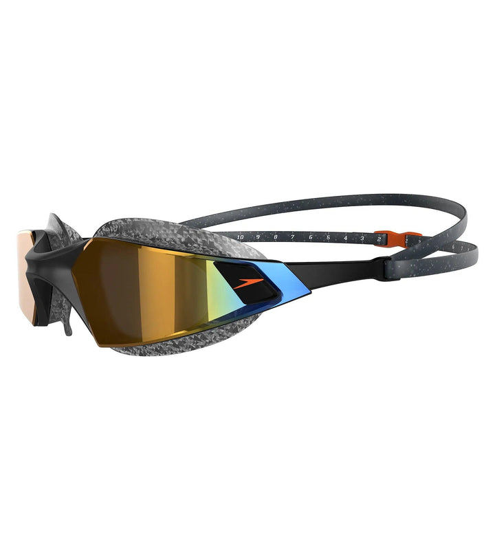 Unisex Adult Aquapulse Pro Mirror Lens Swim Goggles - Black & Gold