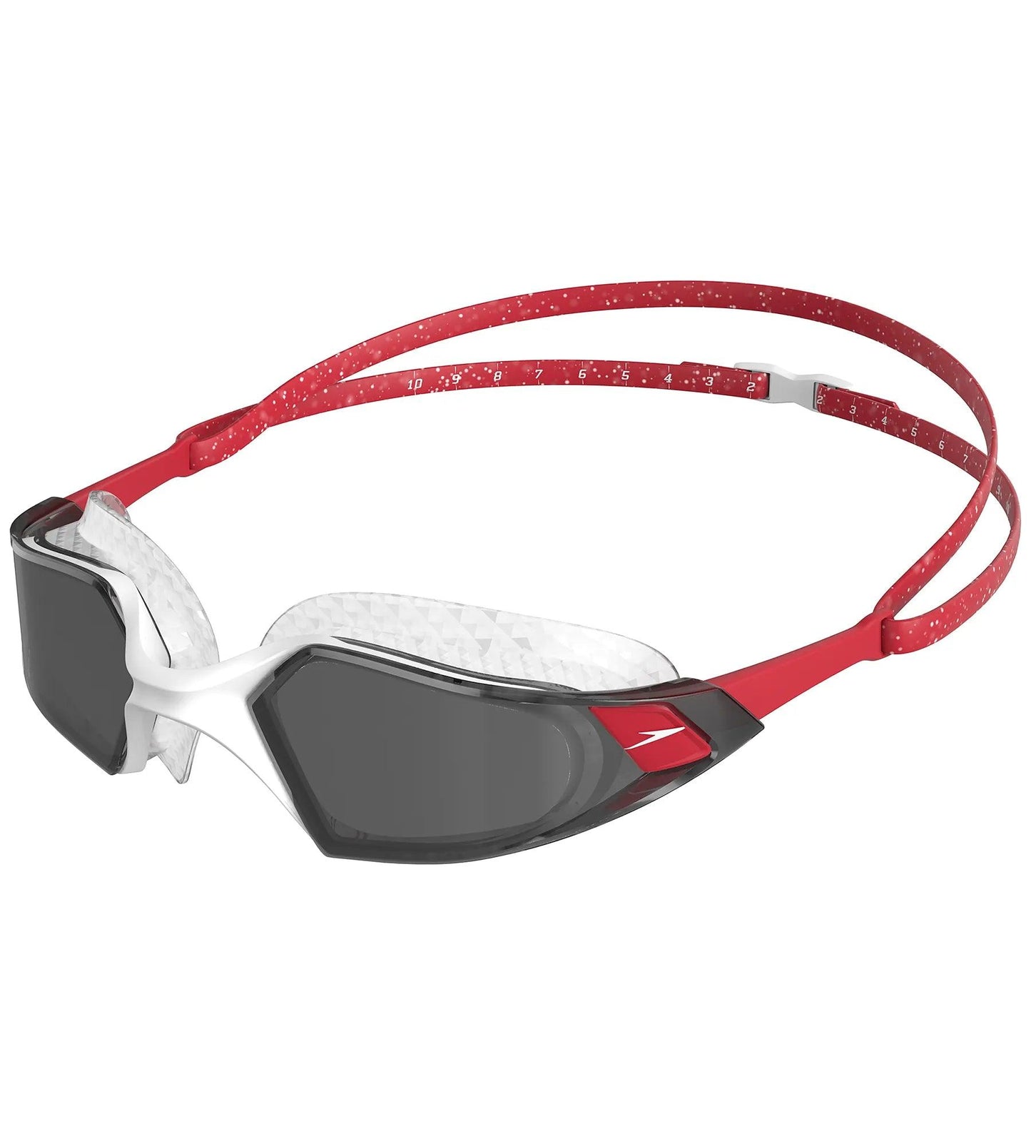 Unisex Adult Aquapulse Pro Anti Fog Coated Swim Goggles - Red & White