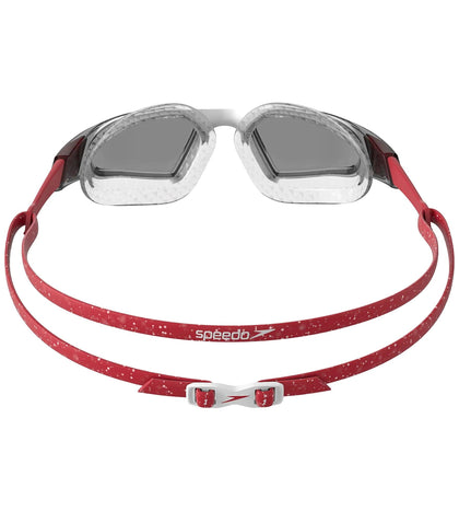 Unisex Adult Aquapulse Pro Anti Fog Coated Swim Goggles - Red & White