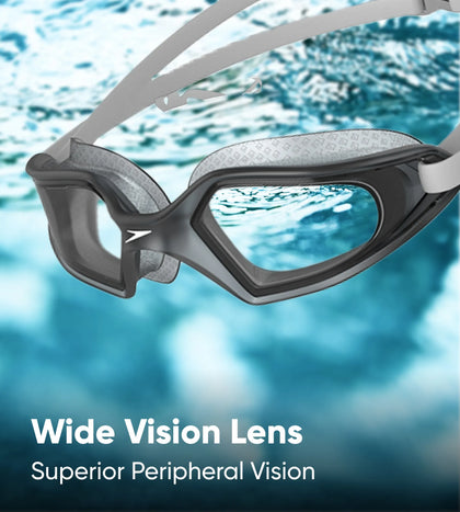 Unisex Adult Hydropulse Tint-Lens Swim Goggles - White & Grey