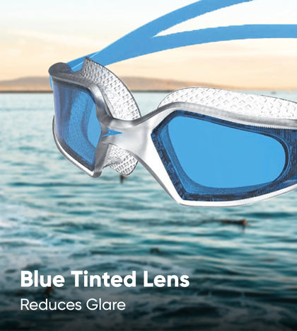 Unisex Adult Hydropulse Tint-Lens Swim Goggles - Tint & Blue