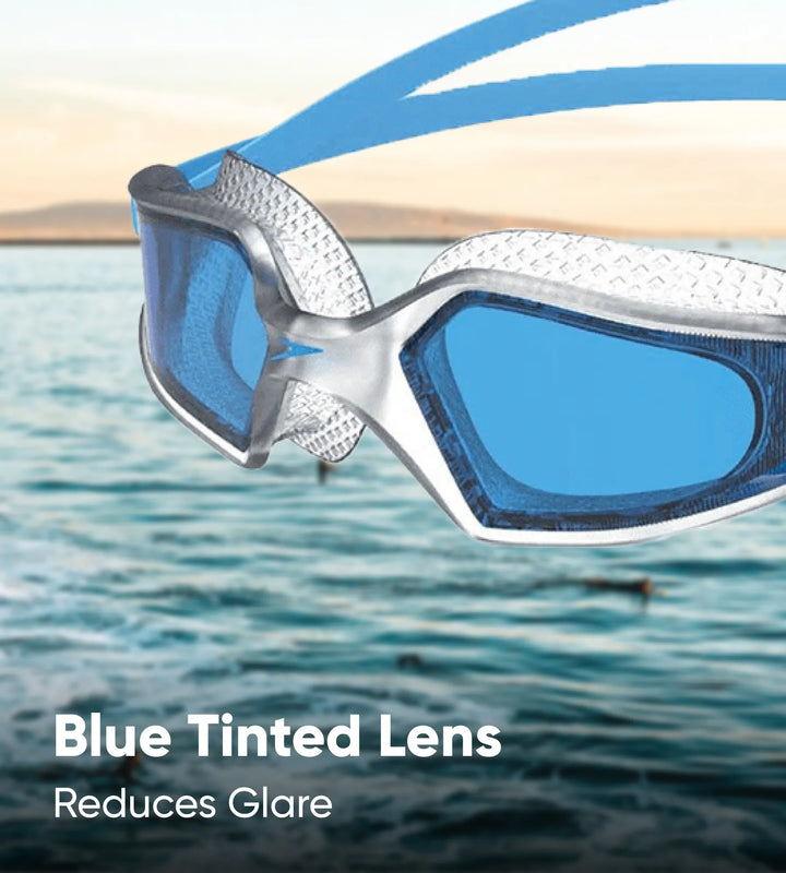 Unisex Adult Hydropulse Tint-Lens Swim Goggles - Tint & Blue