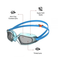 Unisex Junior Hydropulse Smoke-Lens Goggles - Blue & Smoke