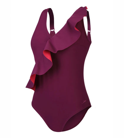 Women's Spdscu Rubysun One Piece Swimwear - Purple & Red_5