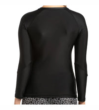 Women's Endurance Boomstar Printed Long Sleeve Suntop - Black & White_4