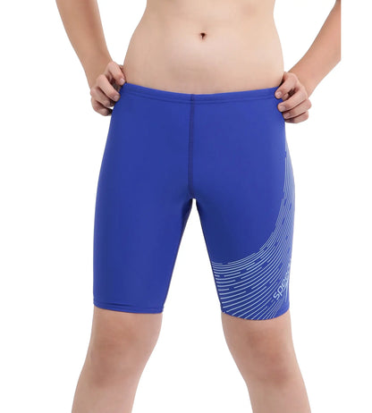 Boy's Endurance Medley Logo Jammer - True Cobalt  &  Curious Blue_1