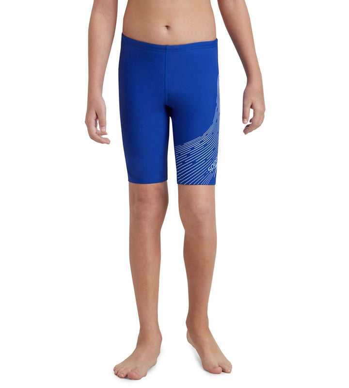 Boy's Endurance 10 Medley Logo Jammer - True Cobalt & Curious Blue