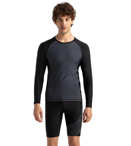 Men's Endurance 10 Long Sleeve Suntop - Oxid Grey & Black