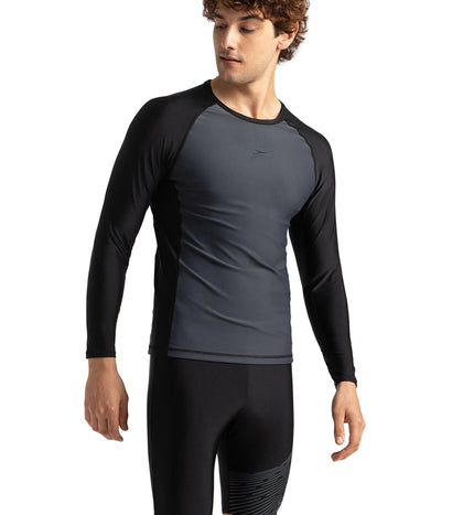 Men's Endurance 10 Long Sleeve Suntop - Oxid Grey & Black