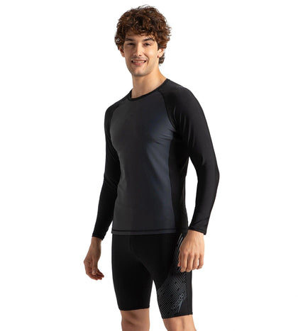 Men's Endurance 10 Long Sleeve Suntop - Oxid Grey & Black