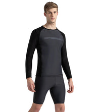 Men's Endurance10 Long Sleeve Suntop - Oxid Grey & Black