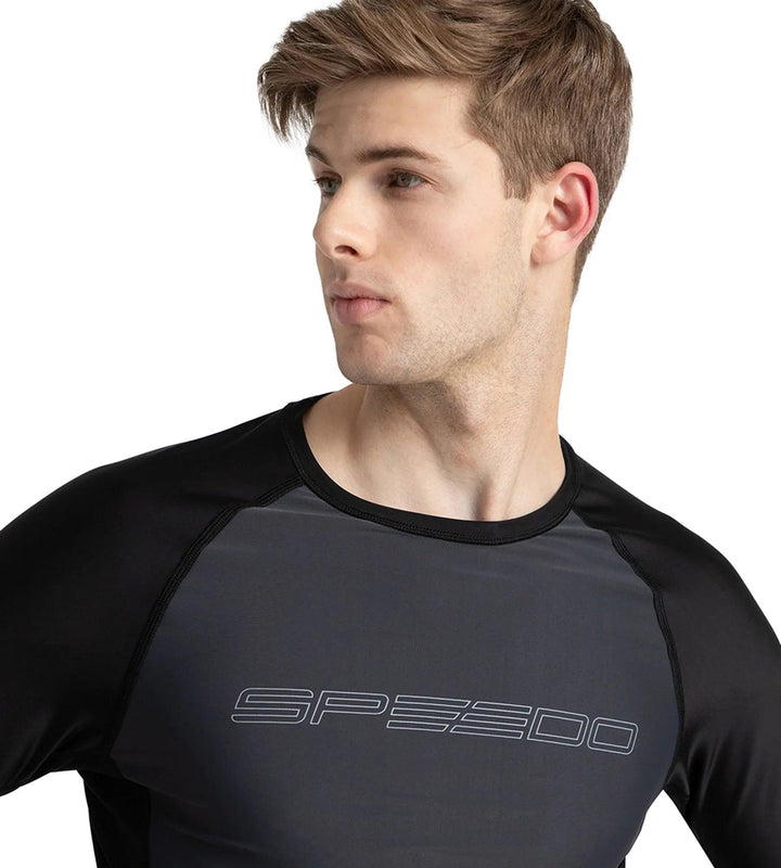 Men's Endurance10 Long Sleeve Suntop - Oxid Grey & Black