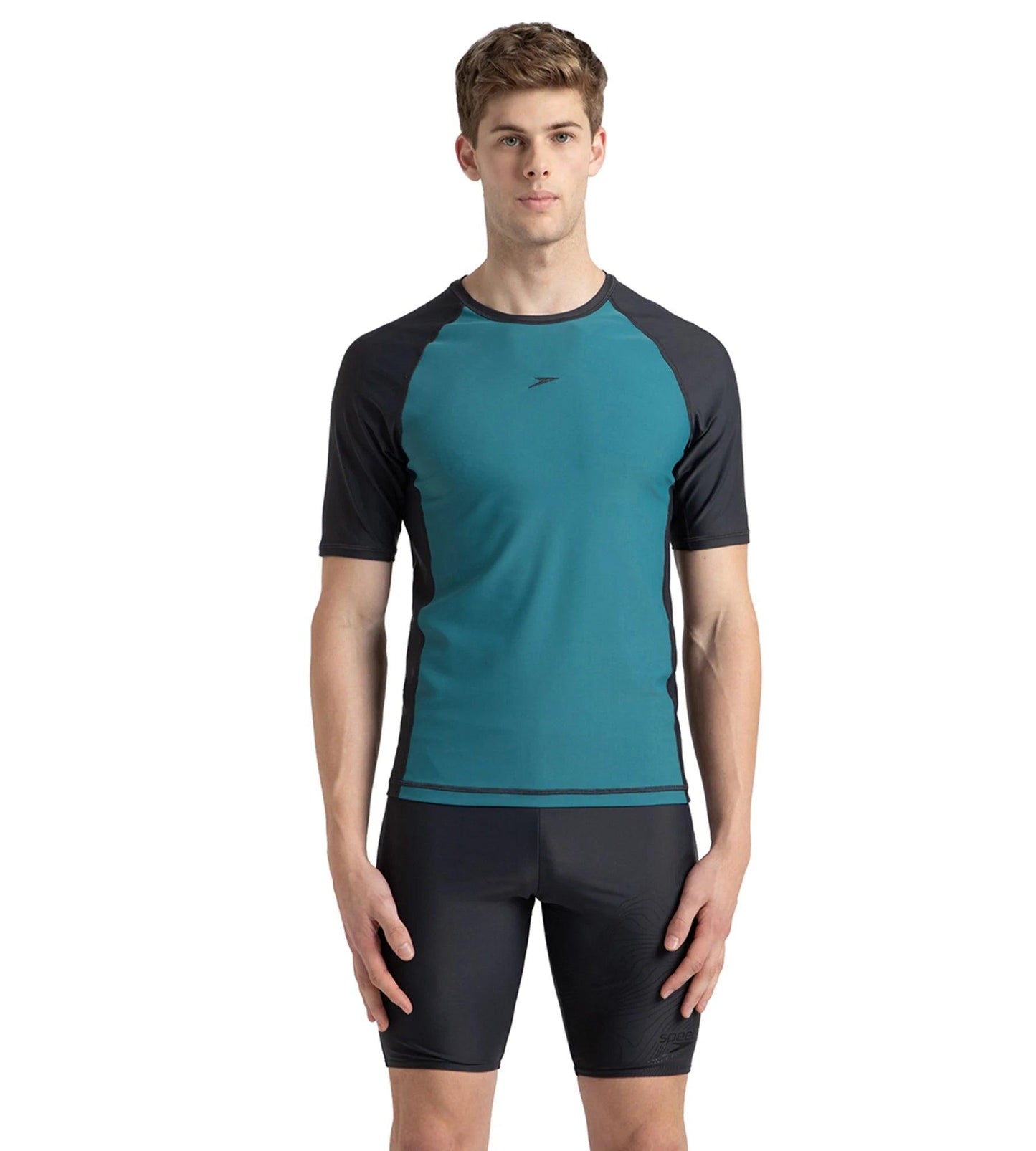 Men's Enduraflex Short Sleeve Suntop - Swell Green & Oxid Grey