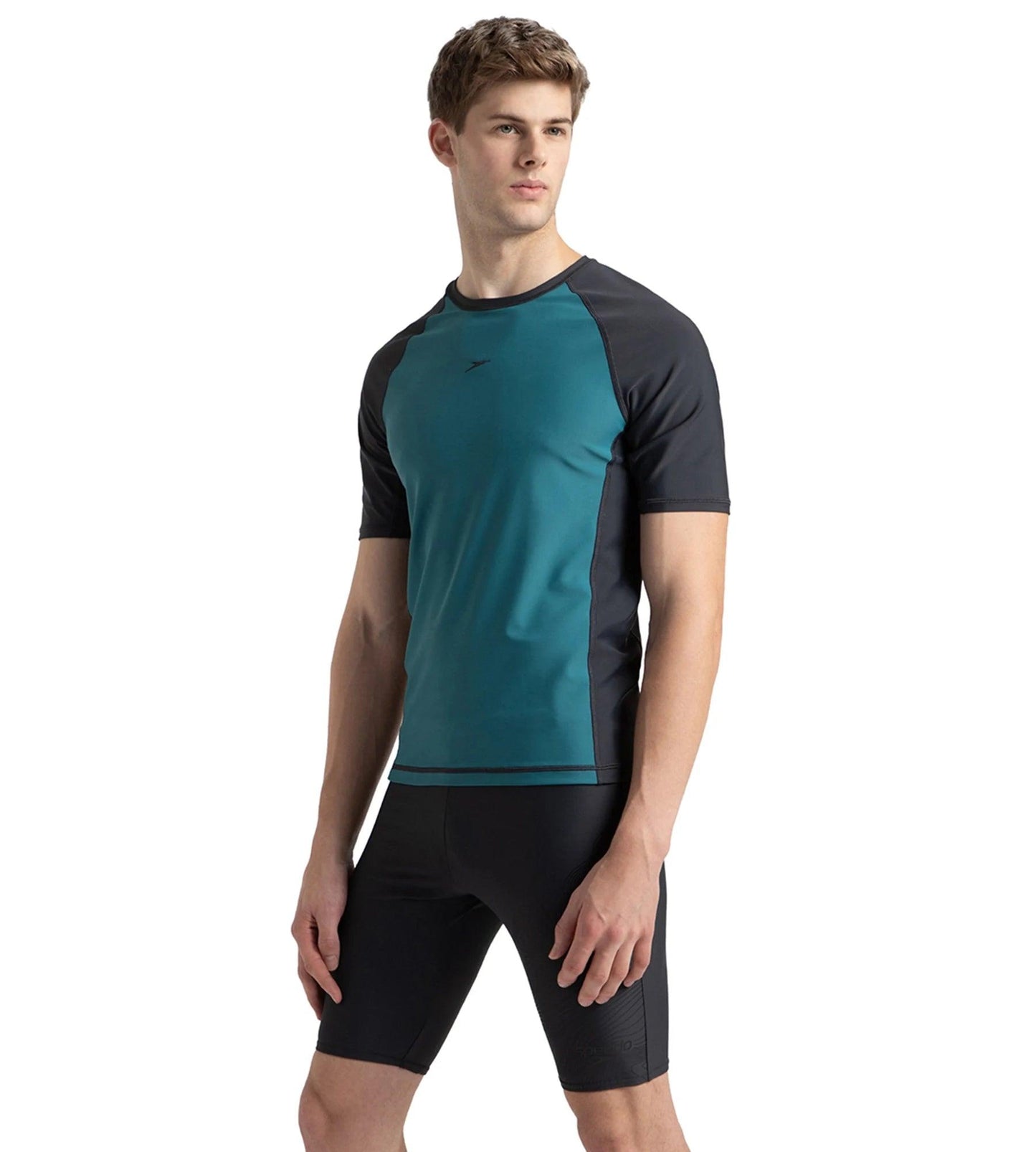 Men's Enduraflex Short Sleeve Suntop - Swell Green & Oxid Grey