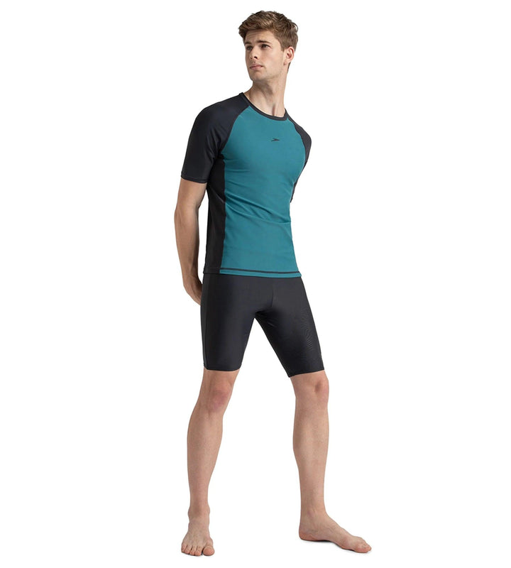 Men's Enduraflex Short Sleeve Suntop - Swell Green & Oxid Grey