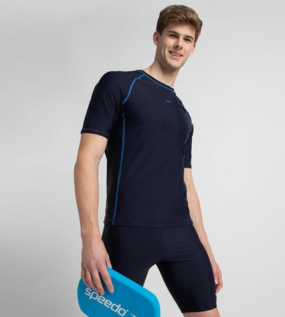 Men's Endurance10 Short Sleeve Suntop - True Navy & Turkish Sea