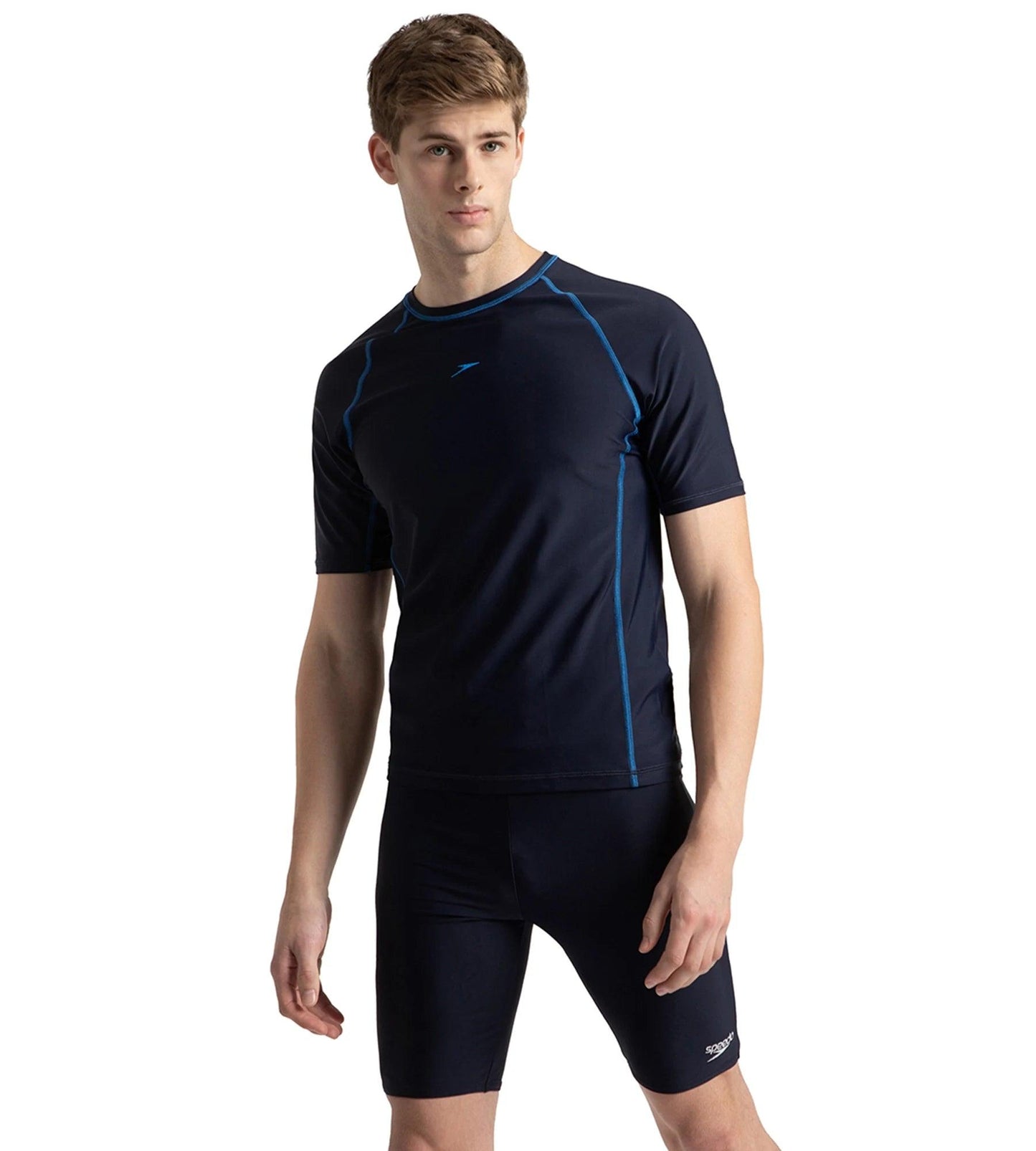 Men's Endurance10 Short Sleeve Suntop - True Navy & Turkish Sea