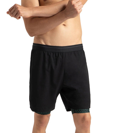 Men's Xpress Lite Multi Sport Watershorts - Black & Greenglow